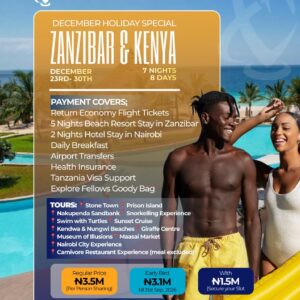 DECEMBER HOLIDAY SPECIAL: ZANZIBAR & KENYA